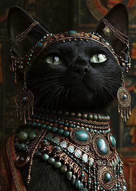 Egyptian Black Cat Goddess