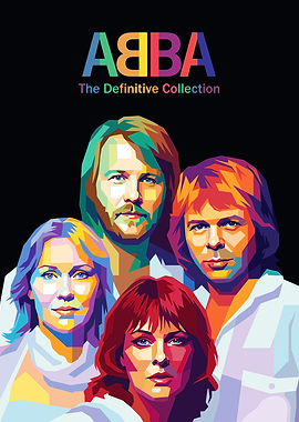 ABBA The Definitive Collection Pop Art
