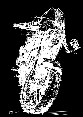 Sketch of a Motorcycle