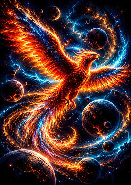 Cosmic Phoenix in Nebula