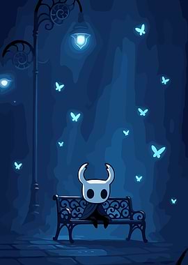 The Knight Sitting on a Bench