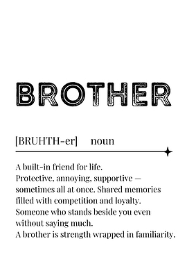 Brother Definition Art