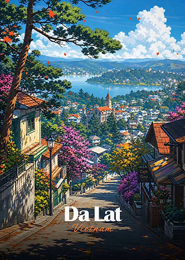 Da Lat Vietnam Cityscape