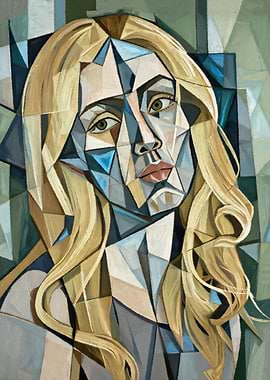 Geometric Portrait of a Woman