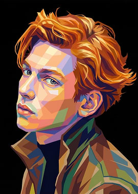 Pop Art Portrait of a Young Man