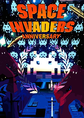 Space Invaders Anniversary Poster