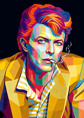 David Bowie Pop Art Portrait