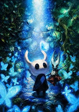 Hollow Knight Characters with Butterflies