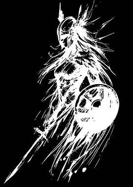 Valkyrie Warrior with Sword and Shield