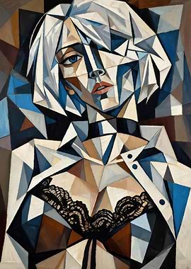 Cubist Portrait of a Woman