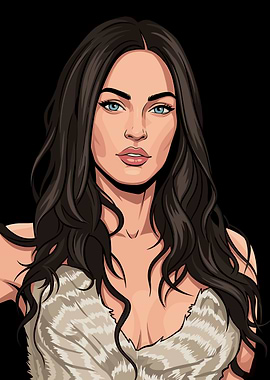 Illustration of Megan Fox