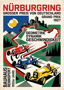 Bauhaus Nürburgring Grand Prix Poster