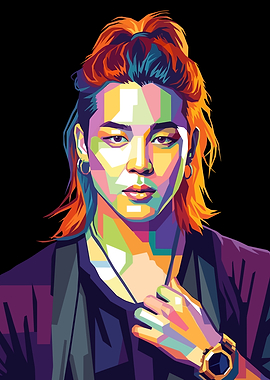 Jimin Pop Art Portrait