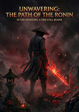 Ronin with Flaming Katana