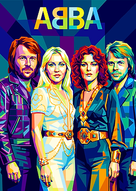 ABBA Pop Art Portrait