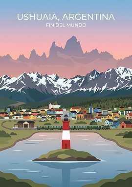 Ushuaia, Argentina Travel Poster