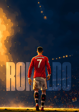 Cristiano Ronaldo in Manchester United Jersey