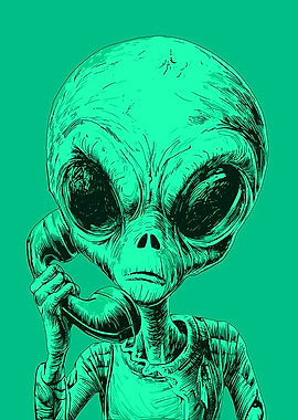 Alien on the Phone