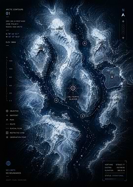 Arctic Glacier Map
