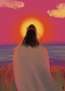 Jesus Christ at Sunset
