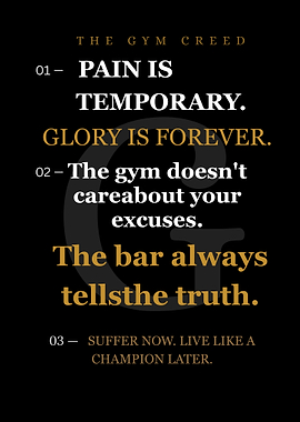 Gym Motivational Poster