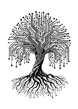 Circuit Board Tree of Life