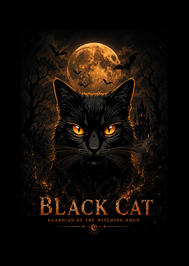 Black Cat Guardian of the Witching Hour
