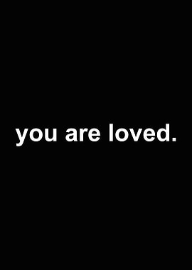 You Are Loved Australia Wall Art | Minimalist Inspirational Quote Poster