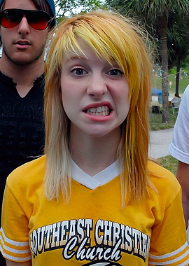 Young woman making a funny face