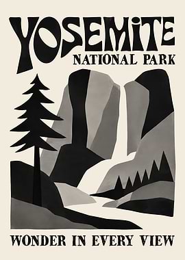 Yosemite National Park Vintage Poster