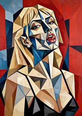 Geometric Portrait of a Woman