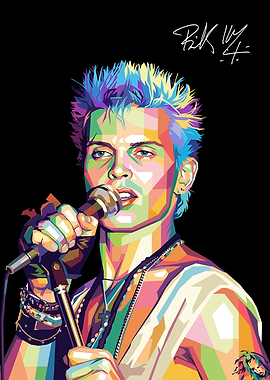 Pop Art Portrait of Billy Idol