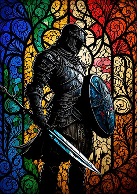 Knight Stained Glass Armor