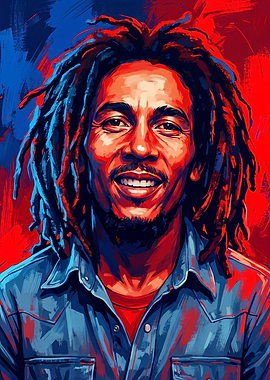Bob Marley Pop Art Portrait