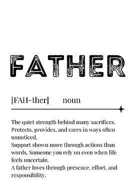 Father Definition Text Art