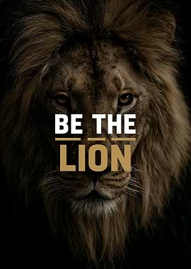 Be the Lion Motivational Poster