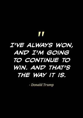 Donald Trump Quote on Winning