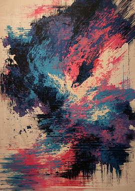 Red and Blue Abstract Motion