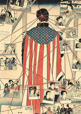 The Man in American Flag Cape