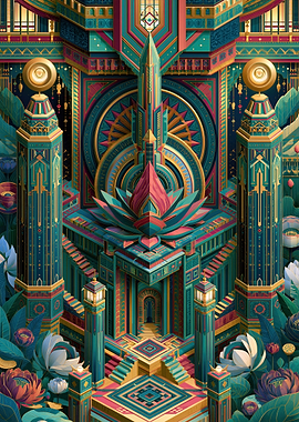 Art Deco Floral Palace