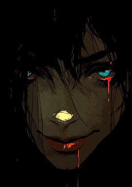 Bloody Eye Anime Portrait