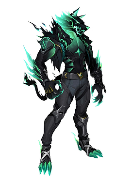 Wolf-like creature with glowing green accents