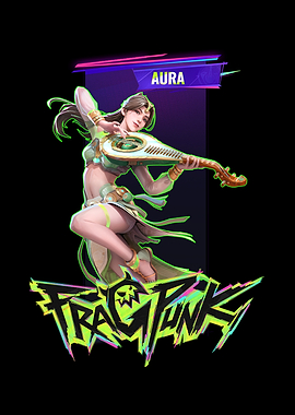 Aura from Fragpunk playing a lute