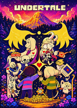 Undertale Characters and Landscape