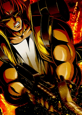 Anime Soldier with Gun