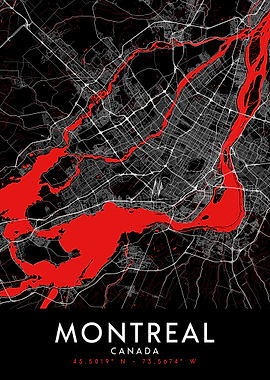 Montreal Dark Map