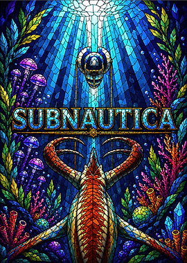 Subnautica Stained Glass Art