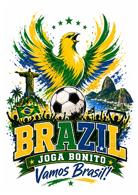 Brazil Soccer Football Fan Art