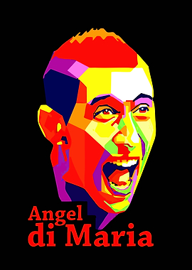 Angel di Maria Pop Art Portrait