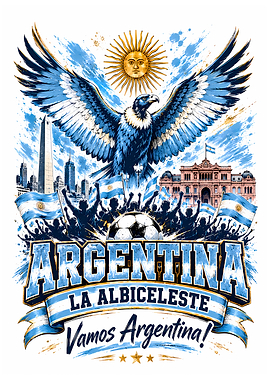 Argentina Football Pride Eagle Fan Art